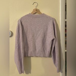 & Other Stories lavender mock-neck super soft sweater